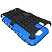 OEAGO LG X Charge Case, LG Fiesta 2 LTE Phone Case, LG Fiesta LTE Case, LG X Power 2 (2017) Case, [Shockproof] [Impact Protection] Tough Rugged Dual Layer Protective Case with Kickstand - Blue