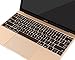 MOSISO Protective Keyboard Skin Compatible MacBook 12 Inch with Retina Display A1534 (Newly Version 2017/2016/2015), Black