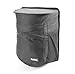 Clean Ridez Car Garbage Can with Flip Open Lid & Vinyl Leakproof and Removable Liner