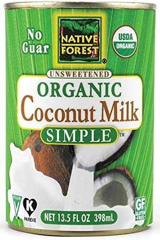 Native Forest Simple Organic Unsweetened Coconut Milk, 13.5 Fluid Ounce (Pack of 44) (Pack of 44)