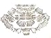 Scarf Jewelry Wholesale Scarf Components Slides Rings Craft Supply 82pcs Super Package