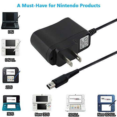 image for WEGWANG AC Adapter for Nintendo 3DS XL, 3DS and 2DS, Upgrade Version P