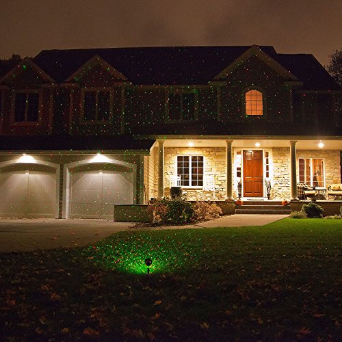 LedMAll Remote Controllable RGB Laser Outdoor Garden Landscape Light Red, Green and Blue