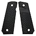 EXEL Cool Hand 1911 Full Size G10 Slim Grips, 3/16 Thin, Big Scoop, Ambi Safety Cut, OPS Texture, These Grips Only Work with Short Bushings, Black, HH1S-J1S-1