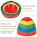 leofit Balance Stones River Stepping Stones 5-Pieces Early Kids Education Balance&Coordination Training for Indoor, Outdoor, Grass, Home, Park
