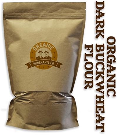 Organic Dark Buckwheat Flour - 50lb Bag - Kosher, NON GMO, Gluten Free