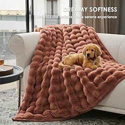 EverGrace Ultra Soft Luxury Fluffy Faux Rabbit Fur