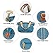 Eshow Women's Casual Canvas Hobo Shoulder Bag, Blue