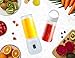 Portable Personal Blender, PENGWING USB Rechargeable Glass Cup Juicer Travel Outdoor Office, 2 450ML Cup Blenders for Shakes and Smoothies