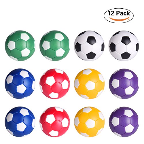 Hotusi Table Soccer Foosballs Replacement Balls Mini Multicolor 36mm Official Foosball - Set of 12 - Thumbnail 7