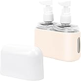 Skycase Travel Bottles - Leak Proof Refillable TSA Approved Travel Size Toiletries, 2 in 1 Liquid Bottles Containers with Lab