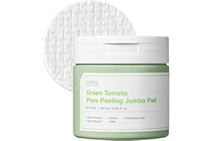 SUNGBOON EDITOR Green Tomato Pore Peeling Pad 60 Sheets | Exfoliating PHA Toner Pads with Green Tomato & Hyaluronic Acid | Pore Minimizer for Face | Korean Skincare
