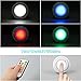 BWL Wireless LED Closet Lights, RGB Color Changing Puck Light with Remote Control, Touch Sensor LED Night Light, Battery Operated Under Cabinet Light - 6 Pack (18 PCS Battery Included)