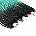 3Packs Senegalese Twist Crochet Hair 22inches 20Stands Micro Twist Braiding Hair Pre Looped Kanekalon Synthetic Crochet Braids Twist Hair Extensions(T1b/Green/Light Green)
