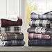 Woolrich Oversized Reversible Throw Blankets Premium Diamond Quilting, Cabin Lifestyle, Soft, Cozy Spun with Sherpa Reverse Cover for Couch, Bed and Office, 50x70, Lumberjack Brown