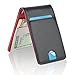 YOOMALL Slim Money Clip Wallets for Men Front Pocket Wallet Card Holder (black & red (upgrades))