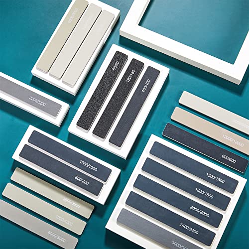 Honoson 40 Pieces Sanding Sticks Polishing Sanding Tools Mini Model