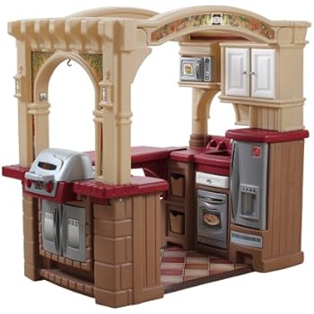 kitchen step2 grand walk grill tan brown maroon amazon