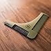 The Ultimate Beard Shaping Tool - Groom Guide Stencil from Buffalo Beards - with Beard Brush, Beard Comb, Beard Shaper Template and Guide