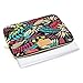 CoolBELL 12.9 Inch iPad Pro Sleeve Case Surface Pro 4 Cover with Colorful Leaves Pattern Fabric Sleeve Canvas Bag Exclusive for iPad Pro/Surface Pro 4/12 Inch New Mabook/Women/Men