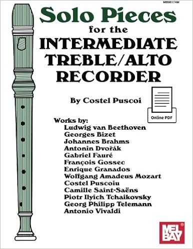 Amazon Com Solo Pieces For The Intermediate Treble Alto Recorder 9780786686636 Puscoiu Costel Books