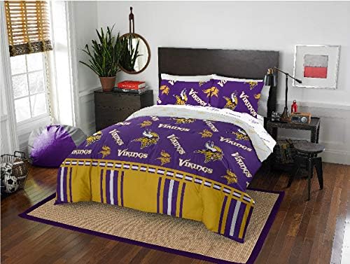 Amazon Com Minnesota Vikings Nfl Queen Comforter And Sheets 5