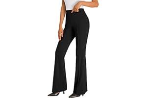 EFAN Womens Work Business Casual Flare Leggings Pants Comfort Office High Waisted Slacks Pants with Pockets 2024