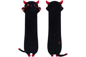 MIAOHAHA Long Plush Demon Toy Stuffed Animal Demon Plush Toy Pillow Hugging Pillow Gift for Kids and Girls(Demon,50cm/19.6in)