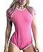 Littleforbig Adult Baby Diaper Lover (ABDL) Button Crotch Romper Onesie Pastel Series (XXXXL, Pink)