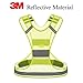 BODYSTRIVE Reflective Vest - Made of Real 3M SCOTCHLITE Material - High Visibility Safety Gear for Your Running Walking Cycling or Biking Fitness (Small)