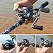 Sougayilang Baitcast Reel with 11+1 Shielded Ball Bearings - 18 Lb Carbon Fiber Drag - Rubber Cork Handle Knobs - Magnetic Tuned Dual Brakes Low Profile Baitcasting Fishing Reels