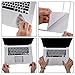 ChasBete Palm Rest Cover Sticker Skin for Macbook Pro Retina 15 Inch Color Silver Body Protective Film (A1398 Only)