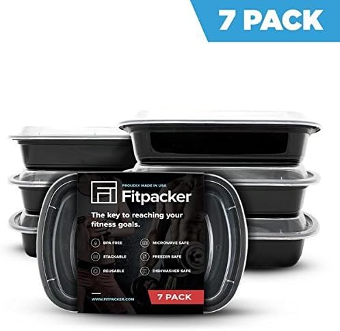 Fitpacker Meal Prep Containers - Portion Control Lunch Box by Fitpacker