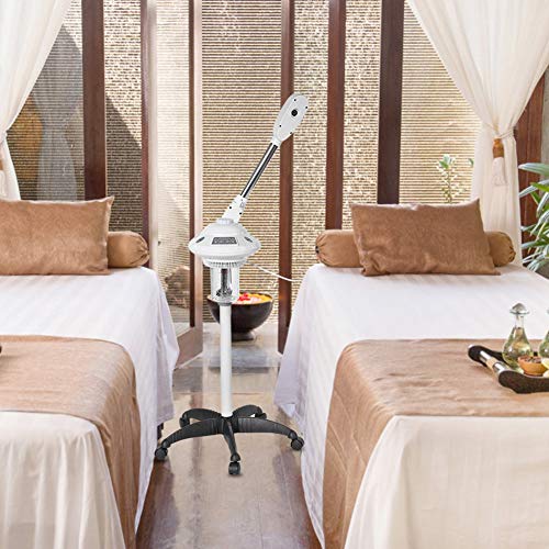 Facial Steamer,2 Types Rocker Arm Single Arm Hot Facial Aroma Ozone Beauty Salon Spa Hot Facial Steamer Facial Hydration Home Sauna SPA Facial Atomizer(US) - Thumbnail 5