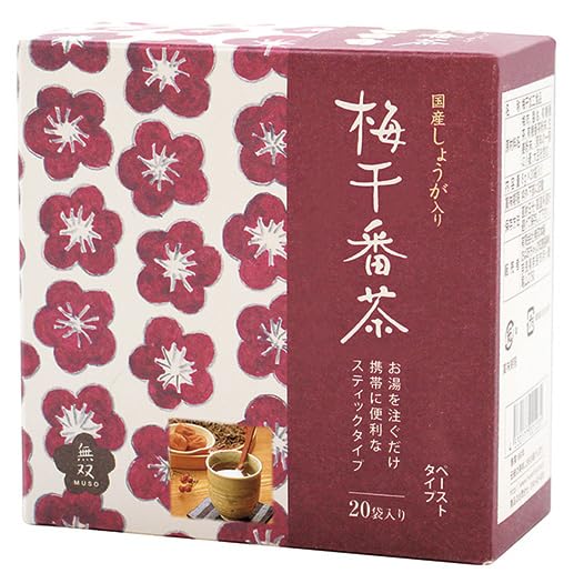 ムソー 無双本舗 国産生姜入り梅干番茶スティック 8g×20袋の商品画像