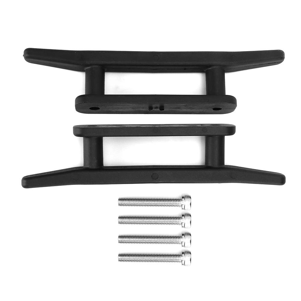 Deck Cleat, Pair Marine Mooring Deck Cleat w/Screws ABS for Kayak Boat Canoe Accessories