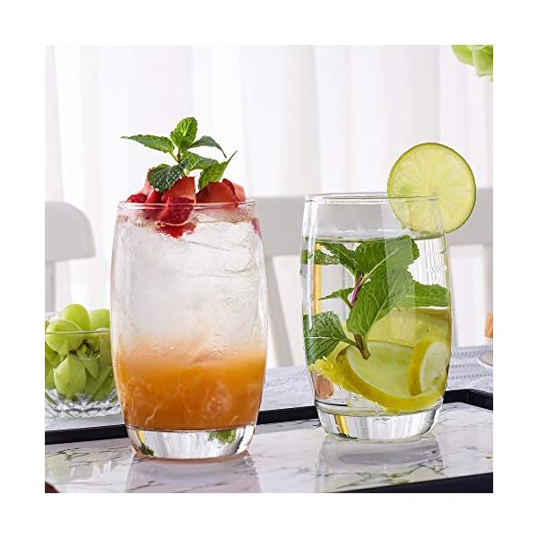 Amisglass-Highball-Glasses-Pack-of-6-Glassware-Tondo-with-Heavy-Base-Lead-Free-Water-Juice-Drinking-Glasses-39cl-Tableware-Glass-Perfect-for-Home-Restaurants-and-Parties Amisglass Highball Glasses Pack of 6, Glassware Tondo with Heavy Base, Lead-Free, Water Juice Drinking Glasses 40cl…