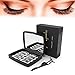 Magnetic False Eyelashes 3 Magnets Full Eyes Dual Magnets,Ultra Thin Reusable Fiber Dual Magnetic Eyelashes with Mirror and Stainless Steel Tweezers 8PCS(2Pairs)