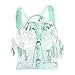 Zicac Summer Clear Backpack Cute Knapsack Satchel Transparent (Green)