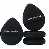 Momo's Workshop Makeup Sponge Liquid Foundation Sponge, Dual-Sided Non-Absorbent Powder Puff, Large High Coverage Blending fo