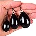 3Pcs Set Yoni Eggs Set, Jeoxi Drilled Black Obsidian Jade Egg for Women Exercise Pelvic Floor Muscles Balls