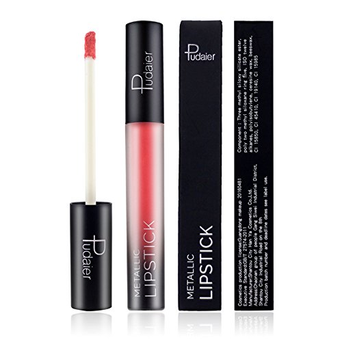 Lip Gloss Set 6 Colors, PUDAIER Waterproof Long Lasting Matte Liquid Lipstick Beauty Lip Gloss (6PCS)