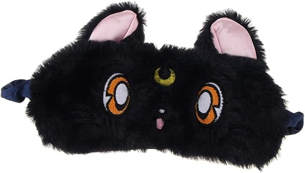 B Baosity Masque De Nuit Homme Femme Enfant Cache Yeux Pour Dormir En Peluche Motif Chat Masque De Sommeil Bandeau De Nuit Pour Voyage En Avion Noir Amazon Fr Hygiasne Et Soins