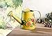 Decorative Sunflower & Ladybug Metal Watering Can (Vol: 4 Cups) | Small Yellow Watering Can | Garden Décor Housewarming Gift for Mother Women Friends Gardeners