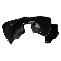 TRQ Front Left Inner Fender Liner Black Drivers