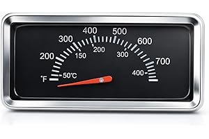 BLUES GRILL PARTS 3.6" Temperature Gauge - Replacement for Nexgrill 720-0882A/720-0830A/720-0896/720-0864R & Kenmore 148.2368