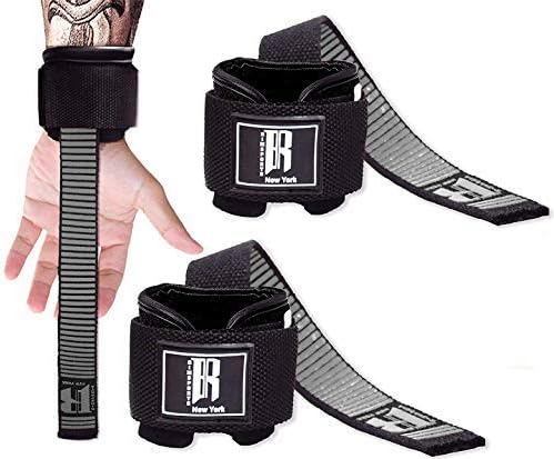 RIMSports Weight Lifting Straps with Wrist Support - Wrist Straps for Weightlifting - Superior Deadlift Straps and Workout Wrist Wraps for Deadlifting in Gym - Ideal Lift Straps for Powerlifting