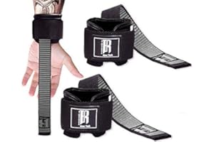 RIMSports Weight Lifting Straps with Wrist Support - Wrist Straps for Weightlifting - Superior Deadlift Straps and Workout Wrist Wraps for Deadlifting in Gym - Ideal Lift Straps for Powerlifting