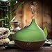 Anjou 300ml Essential Oil Diffuser Wood Grain Ultrasonic Aroma Humidifier Soothing Ripple Design (BPA-Free, Up tp 10H Use, 3 Timer Settings, Waterless Auto Shut-Off)