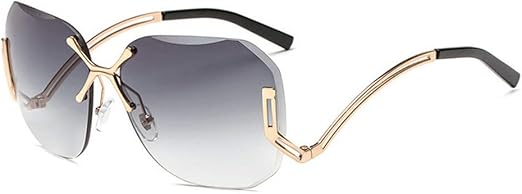 rimless oversized glasses